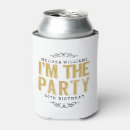 Search for happy birthday can coolers Black