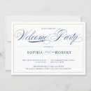 Search for simple lines invitations Navy blue