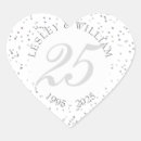 Search for silver heart wedding stickers Stylish