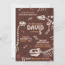 Search for dinosaur bones invitations For kids