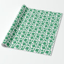 Search for four leaf clover wrapping paper Shamrock