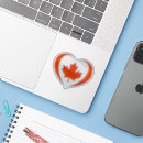 Search for heart canada stickers Maple leaf