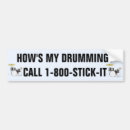 Search for for drummers bumper stickers Funny