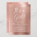 Search for rose gold baby girl shower invitations Foil