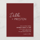 Search for elegant red wedding invitations Minimal