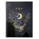 Search for moon and stars notebooks Witchy