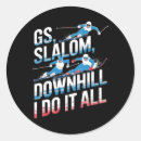 Search for slalom stickers Alpine skiing
