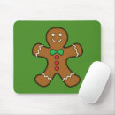 Search for gingerbread man mousepads Green
