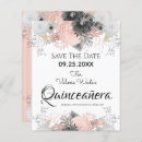 Search for rectangle quinceanera save the dates Floral