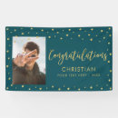 Search for green graduation banners Gold
