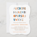 Search for abc baby shower invitations Modern