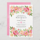 Search for flower engagement party invitations Pink