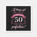 Search for funny 50th birthday napkins Humour