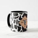 Search for black and white spots mugs Cow