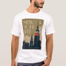 Search for new york skyline tshirts Retro