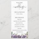 Search for purple wedding programs Trendy