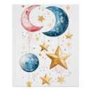 Search for moon and stars design posters Celestial pattern