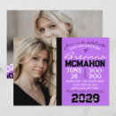 Search for black purple graduation invitations Lavender