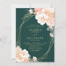 Search for hunter green and gold invitations Floral