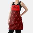 Search for spicy aprons Red chilli