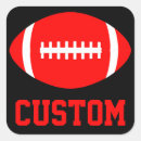 Search for high school sports stickers Red