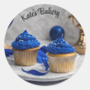 Search for blue cupcake stickers Pastry chef