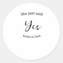 Search for just engaged stickers She said yes