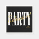 Search for retirement party napkins Gold