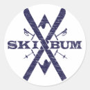 Search for downhill skier stickers Winter