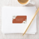 Search for flower design return address labels Greenery