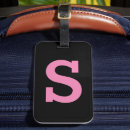 Search for letter luggage tags Cute
