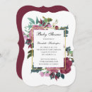 Search for maroon baby shower invitations Floral