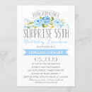 Search for surprise 55th birthday invitations Blue