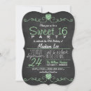 Search for mint green sweet 16 invitations Party