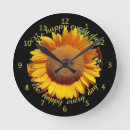 Search for sunflower clocks Round