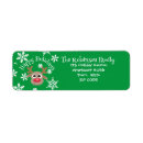 Search for nose return address labels Red nose reindeer