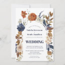 Search for navy and rust wedding invitations Watercolor