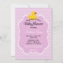 Search for duck baby girl shower invitations Pink
