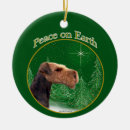 Search for airedale christmas tree decorations Airedale terrier dog