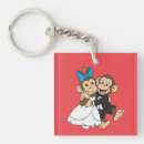 Search for bride and groom key rings Just married