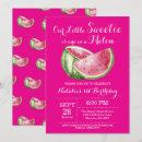 Search for one in a melon birthday invitations Our little sweetie