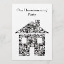 Search for black housewarming party invitations Chic