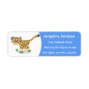 Search for big cat return address labels Cute