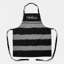 Search for black white silver aprons Glitter