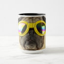 Search for animals with glasses mugs Pug