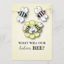 Search for bumble bee gender reveal invitations Neutral