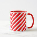 Search for peppermint stripes mugs Red and white