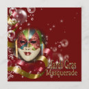 Search for mardi gras mask invitations Purple