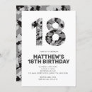 Search for 18th boy birthday invitations Trendy