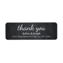 Search for chalkboard wedding invitations return address labels Initial